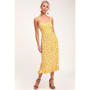 Noemie Midi Dress in Marigold - Orig. $179